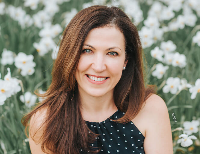 Beautiful portrait of a middle aged woman.